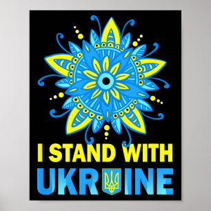 Steht mit der Ukraine-Flagge Anti-Putin Nein zum K Poster