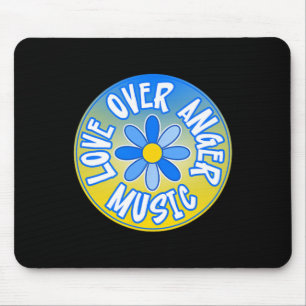 Steht mit der Ukraine Liebe über Wut Musik 3 Mousepad