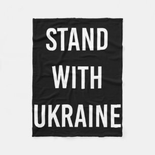 Steht mit der Ukraine Projekt Ukraine Jetzt  Fleecedecke