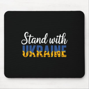 Steht mit der Ukraine Ukrainische Blume Sonnenblum Mousepad