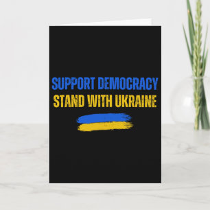 Steht mit der Ukraine Unterstützt die Demokratie U Karte
