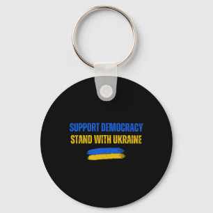 Steht mit der Ukraine Unterstützt die Demokratie U Schlüsselanhänger