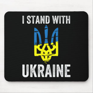 Steht mit der Ukraine Unterstützt die Ukraine Wide Mousepad