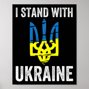 Steht mit der Ukraine Unterstützt die Ukraine Wide Poster