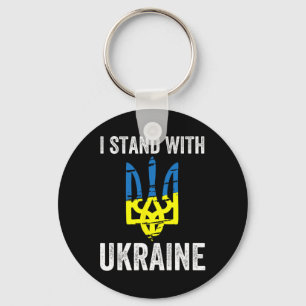 Steht mit der Ukraine Unterstützt die Ukraine Wide Schlüsselanhänger