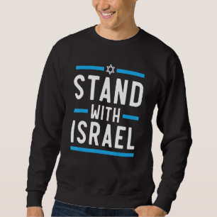 Steht mit Israel Jüdische Länder Israelit Sweatshirt