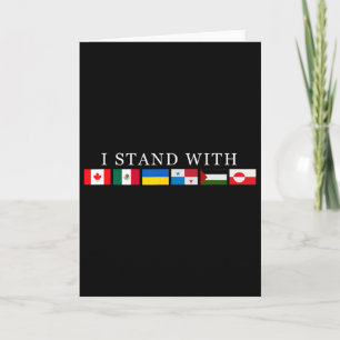 Steht mit Kanada Grün Mexiko Panama Gaza Ukraine Karte