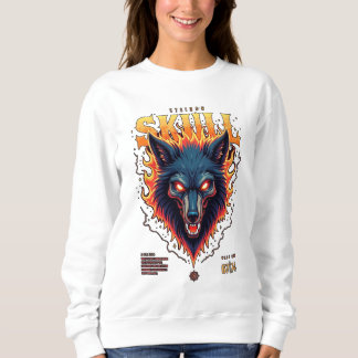 Steidon Skull - T-Shirt "Flaming Wolf" Sweatshirt