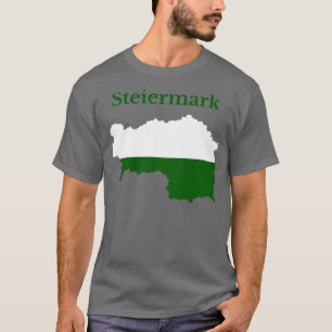 Steiermark-Kartenflagge Österreich T-Shirt