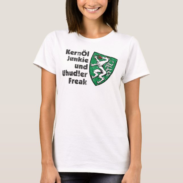 Steiermark Kernöl Junke Uhudler Freak T - Shirt (Vorderseite)