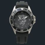 Steiermark Wappen Panther Lineart Österreich  Armbanduhr<br><div class="desc">Erlebe die Schönheit der Steiermark mit dieser rustikalen Armbanduhr im Lineart-Design! Mit einer atemberaubenden Illustration des Panthers der Steiermark in strahlendem Weiß auf einem schwarzen Hintergrund ist diese Armbanduhr ein Must-Have für alle Liebhaber des Landlebens und der Heimat. Die Uhr ist mit hochwertigen Materialien gefertigt und bietet eine präzise Zeitanzeige....</div>