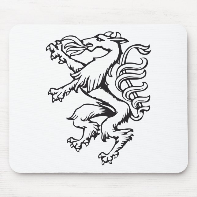 Steiermark Wappen Panther Lineart Österreich Mousepad (Vorne)