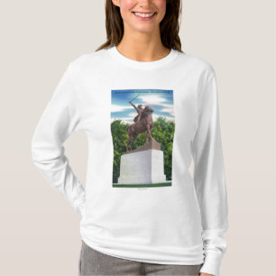 Steife Statue-Ansicht GENs John T-Shirt