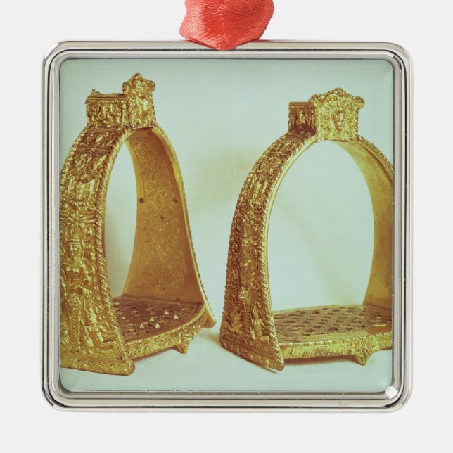 Steigbügel, die Louis XIV gehören Ornament Aus Metall (Vorne)