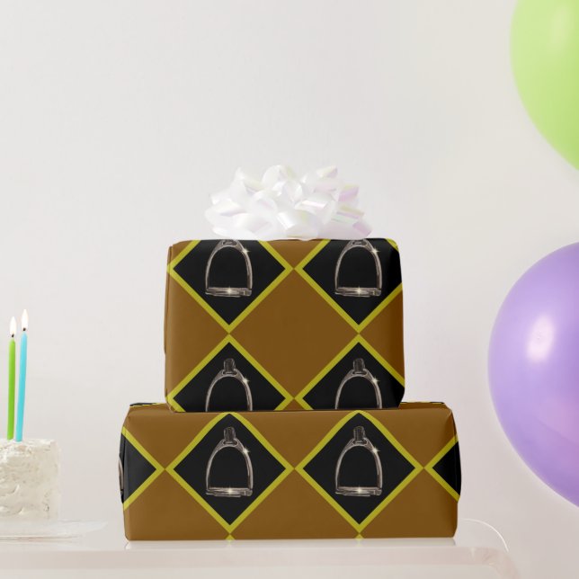 Steigbügel in Diamanten  Geschenkpapier (Partygeschenke)