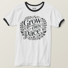 Steigen Sie an Ihrem eigenen Pace-Ringer-T - Shirt