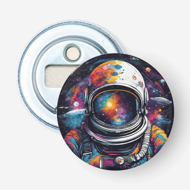 Steigen Sie auf die Beine: Kosmische Reise Flaschenöffner (Vorderseite)