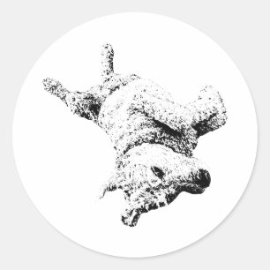 Steigen Sie ein Runder Aufkleber