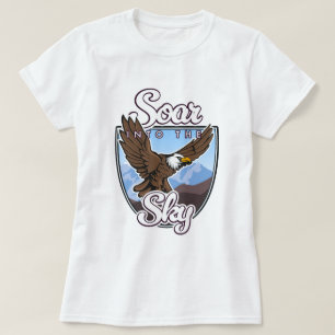 Steigen Sie in das Sky-Logo ein T-Shirt