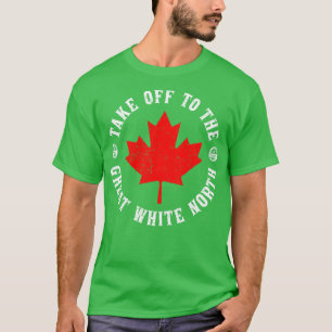 Steigen Sie in den Great White North Hoser aus T-Shirt
