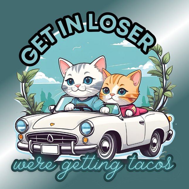 Steigen Sie in Loser wurden Tacos Cat Convertible T-Shirt (Von Creator hochgeladen)