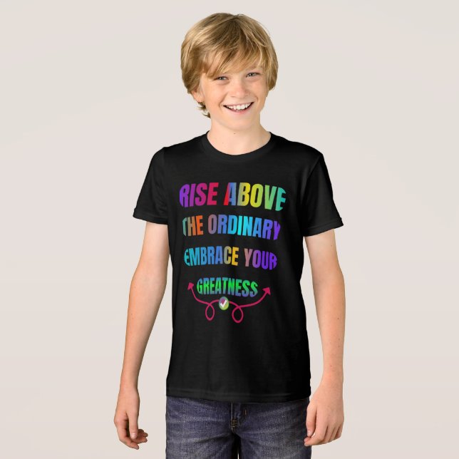 Steigen Sie über der normalen Embrase Ihrer Größe  Tri-Blend Shirt (Vorderseite voll)
