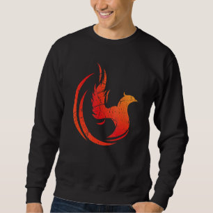 Steigende Bird Phoenix Mythische Fantasie Firebird Sweatshirt