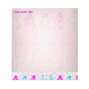 Steigende Blasen (Rosa und Blau) Notizblock