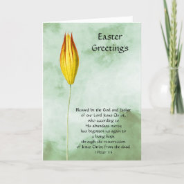 Steigende Blume Bud Faith Oaster Card Dankeskarte