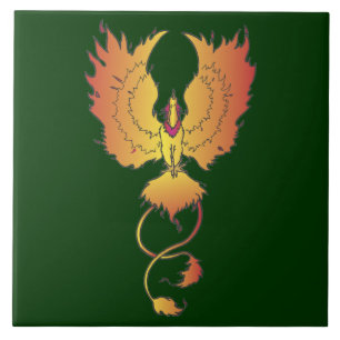 Steigende dekorative Akzent-Fliese Phoenix Fliese