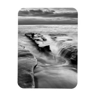 Steigende Flut am Strand Magnet