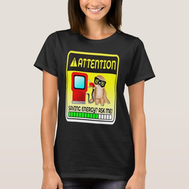 Steigende Gaspreise an der Rettend Zapfsäule T-Shirt (Vorderseite)