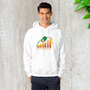 Steigende Gaspreise Inflations-Balkendiagramm Hoodie