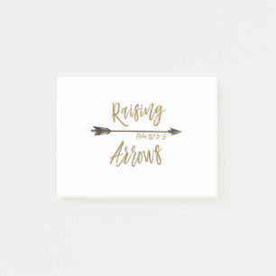 Steigende Pfeile - Psalm 127:3-5 Post-it Klebezettel