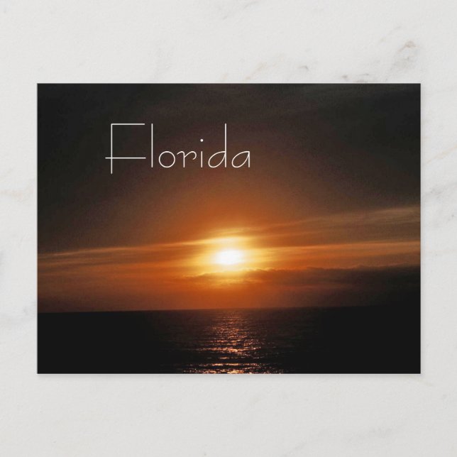 Steigende Sonne — Florida Postkarte (Vorderseite)