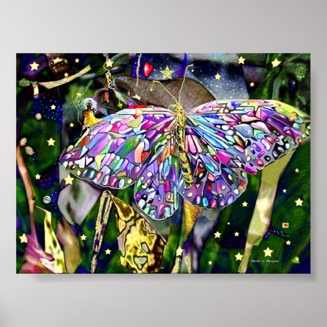 Steigende Sterne, Druck Poster (Vorne)