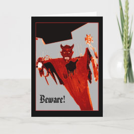 "Steigender Teufel-" Halloween-Karte Karte