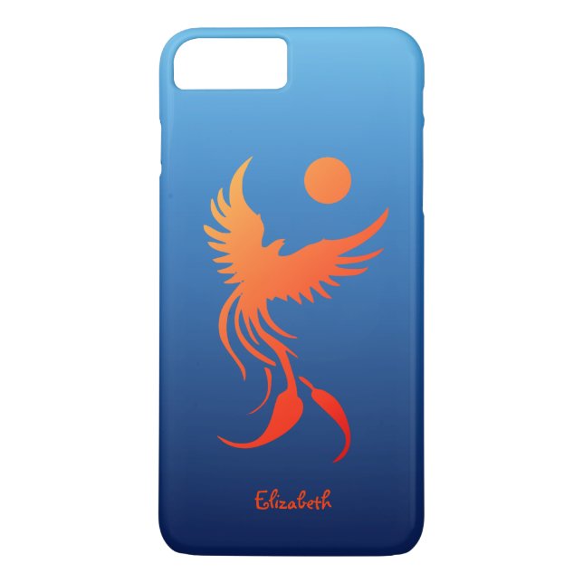 Steigendes Phoenix im Flammen-Telefon-Fall Case-Mate iPhone Hülle (Rückseite)
