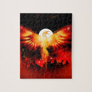 Steigendes Puzzlespiel Phoenix Puzzle