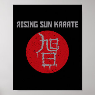 Steigendes Sun-Kanji Poster