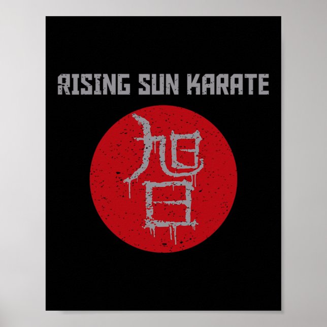 Steigendes Sun-Kanji Poster (Vorne)