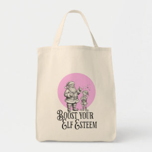 Steigere das Elfen-Selbstwertgefühl lustiger Weihn Tragetasche