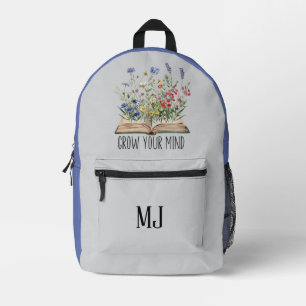 Steigern Sie Ihren Geist Blumenbuch Inspiration Zi Bedruckter Rucksack