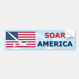 STEIGT AMERIKA AN AUTOAUFKLEBER