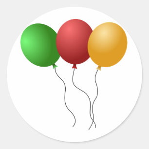 steigt Aufkleber im Ballon auf