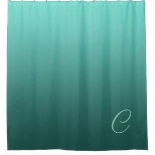 Steigungs-aquamarines Grün mit kundenspezifischem Duschvorhang