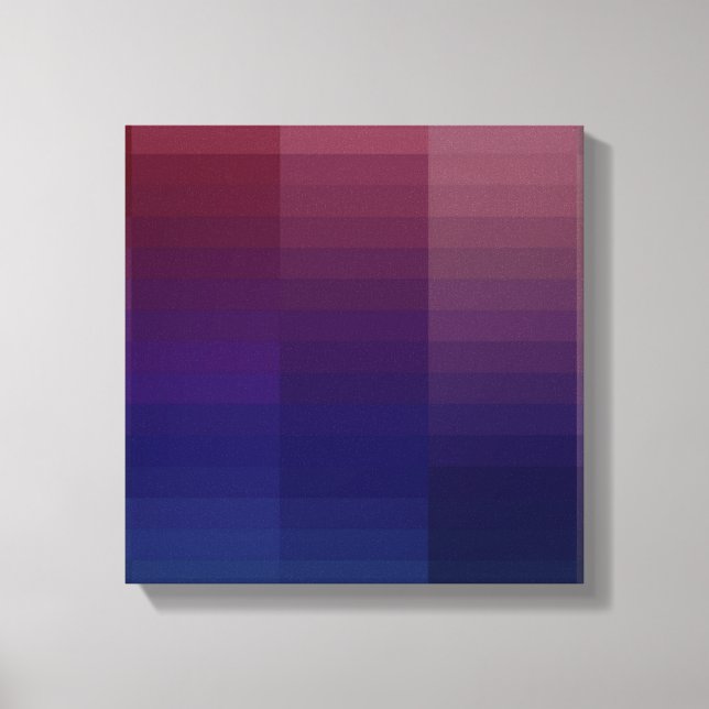 Steigungs-Farbmuster Leinwanddruck (Vorderseite)