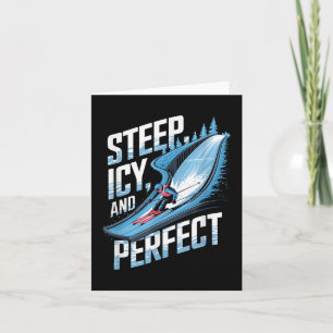 Steile Icy und perfekte alpine Ski T - Shirt.png Karte
