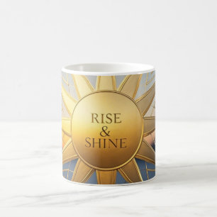 Steile und glänzende geometrische goldene Sterne Kaffeetasse