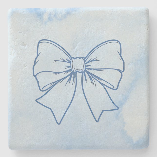 Stein-Achterschleife Steinuntersetzer (Vorderseite)